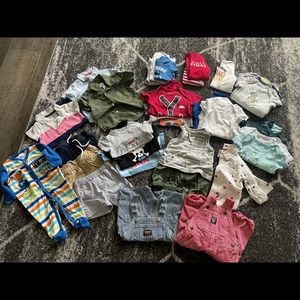 36 piece baby boy bundle size 3-6 months